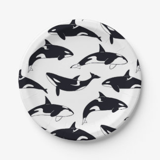 Prato De Papel paper plate orca