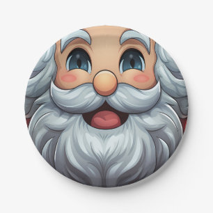 Prato de Papel (Paper Plate) Sorriso de Noel