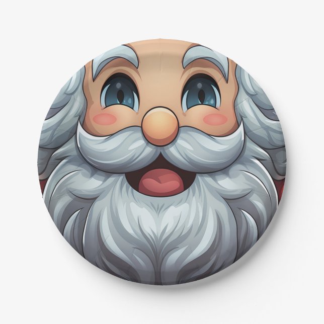 Prato de Papel (Paper Plate) Sorriso de Noel (Frente)