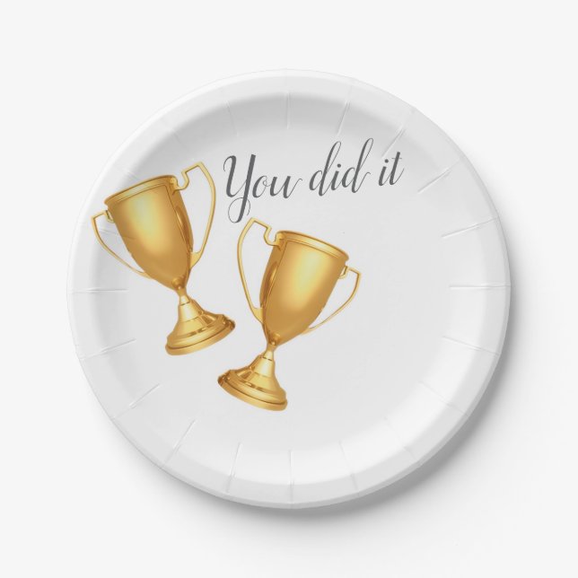 Prato De Papel Paper plate upon success (Frente)