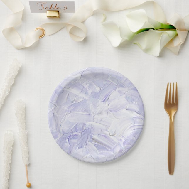 Prato De Papel Paper Plates 17,8 cm - Paint Pattern (Casamento)