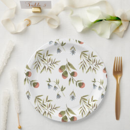Prato De Papel Paper Plates 22,9 cm - Flower Pattern