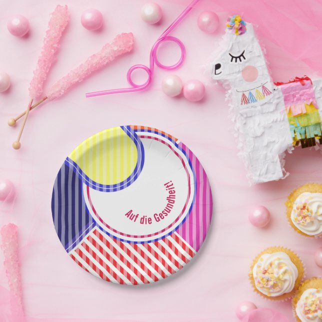 Prato De Papel Papierteller abgestimmt (Festa)