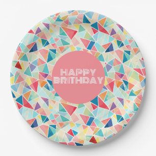 Prato De Papel Par Geométrico 2K de Padrão de Chinelos