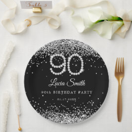 Prato de Papel para Festa de Aniversário de 90 ano