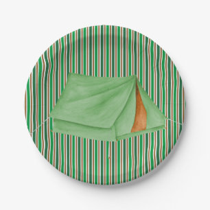 Prato de Papel para Festa de Camping