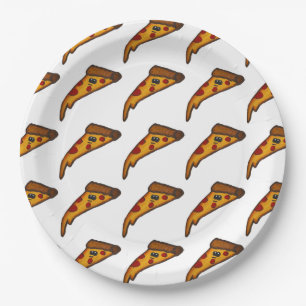 Prato de Papel para Festa de Pizza