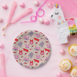 Prato de papel para festa Scoops & Snoots
