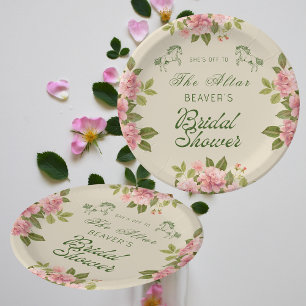 Prato De Papel Para o altar Derby Floral Chá de panela