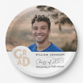 Prato De Papel Parabéns Classe de Formando de 2023