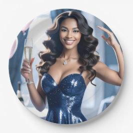 Prato De Papel Parabéns de terceiros