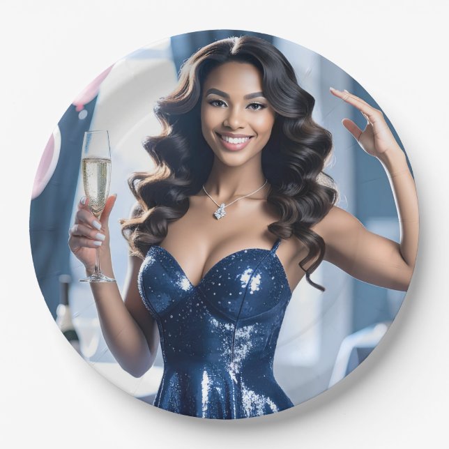 Prato De Papel Parabéns de terceiros (Frente)