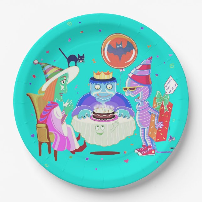 Prato De Papel Parabéns Frankie (cor) (Frente)