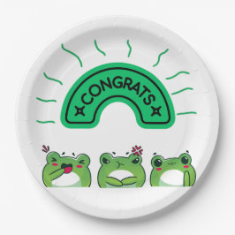 Prato De Papel Parabéns pelas placas do partido