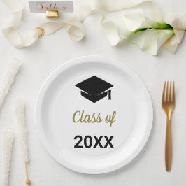 Prato De Papel Parabéns Turma de Graduados de Qualquer Ano Caceti