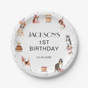 Prato De Papel Paraíso do Cachorro Bonito