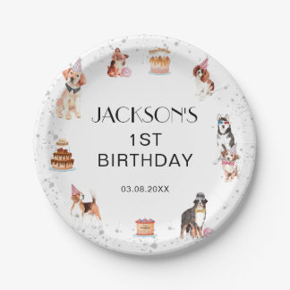 Prato De Papel Paraíso do Cachorro Bonito