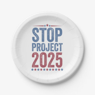 Prato De Papel Parar Projeto 2025 Trump Harris Patroítico America
