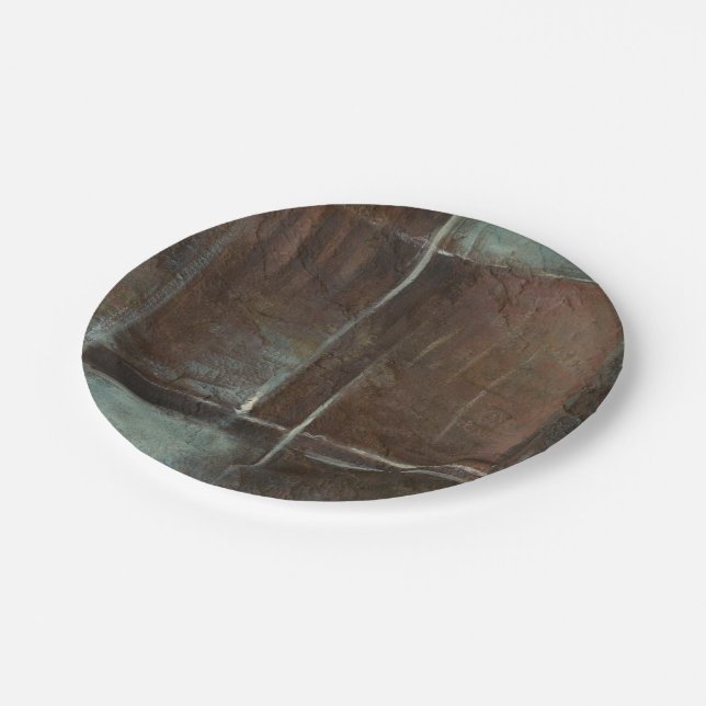 Prato De Papel Parede de tijolos Vermelho e Cinza (Inclinado)