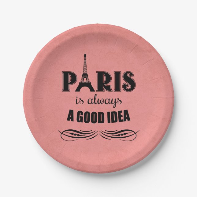 Prato De Papel Paris é sempre uma boa ideia (Frente)