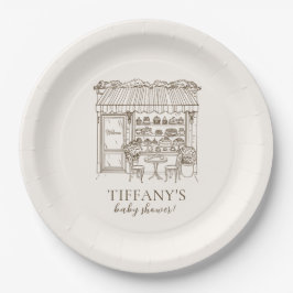 Prato De Papel Paris Theme French Patisserie Baby Shower