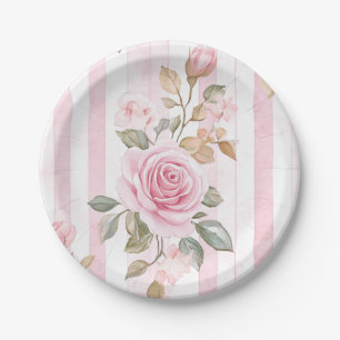 Prato De Papel Paris Themed Chá de panela