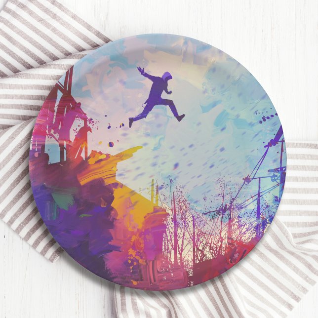 Prato De Papel Parkour Urban Free Runling Freestyling (Criador carregado)