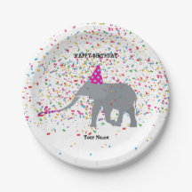 Partículas de elefante - Animais na Festa de anive