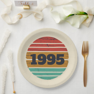 Prato De Papel Partido aniversário de 30 anos personalizado de tr