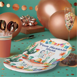 Prato De Papel Partido Cinco De Mayo