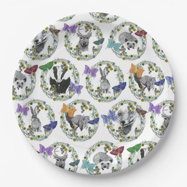 Prato De Papel partido da floresta (Frente)