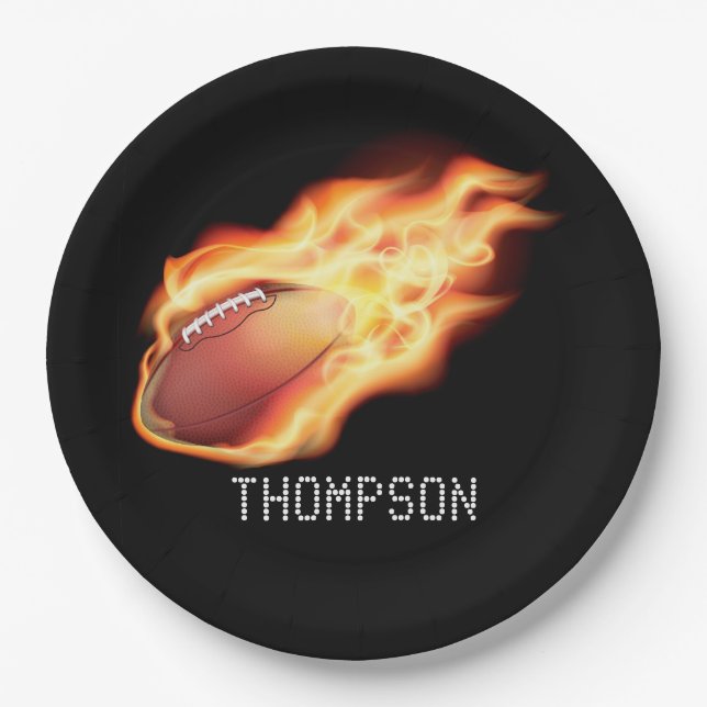 Prato De Papel Partido de Futebol Personalizado (Frente)