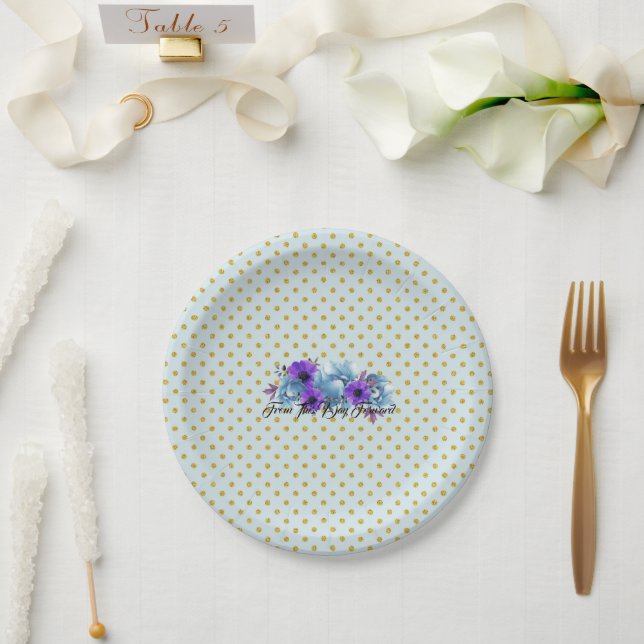 Prato De Papel Partido de Recepção da Suíte de Casamento Rustic C (Casamento)