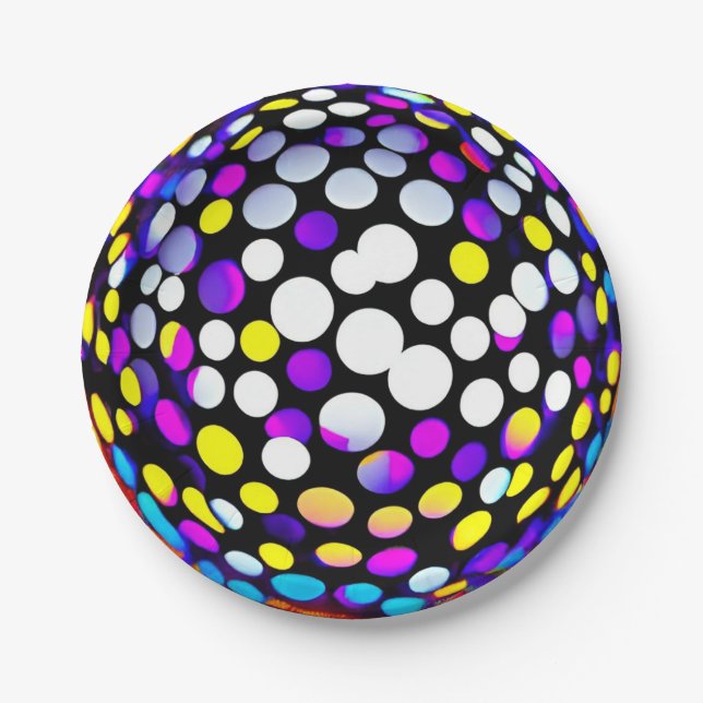 Prato De Papel Partido Disco (Frente)