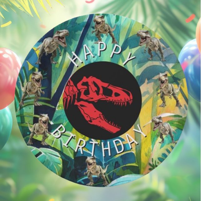 Prato De Papel Partido do Dinossauro ROARSOME (T-Rex Dinosaur Party Paper Plates for Epic Celebrations!)