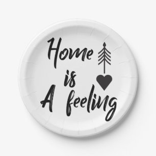 Prato De Papel Partido do Housewarming