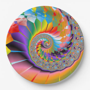 Prato De Papel Partido do Jardim de Verão