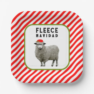 Prato De Papel Partido Feliz Navidad