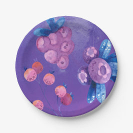 Prato De Papel Partido Frost Berry Winter