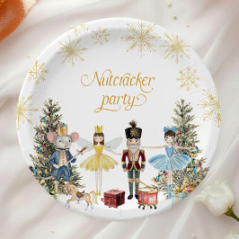 Prato De Papel Partido Nutcracker