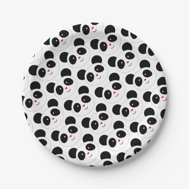 Prato De Papel Partido Panda (Frente)