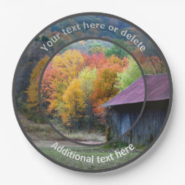 Prato De Papel Partido Personalizado da Fazenda Nacional do Cigar