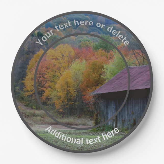 Prato De Papel Partido Personalizado da Fazenda Nacional do Cigar (Frente)