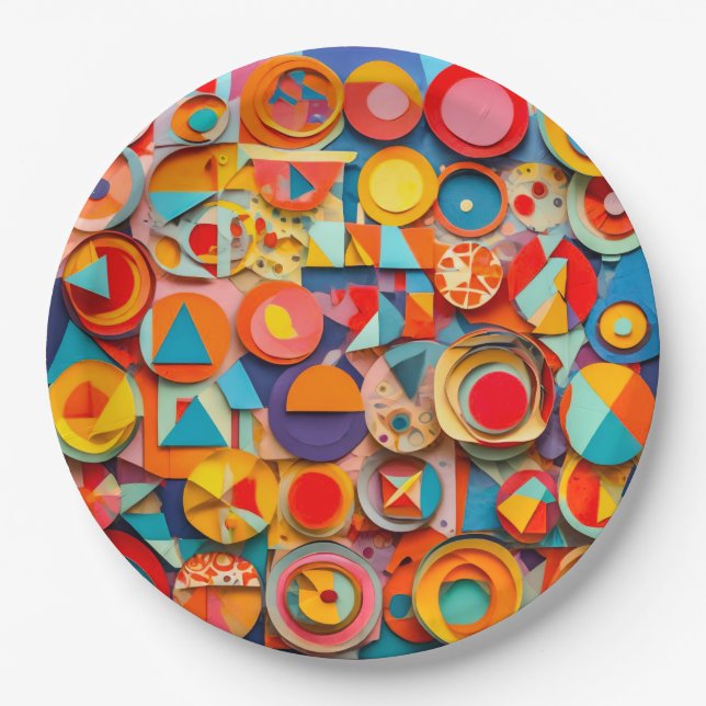 Prato De Papel Party Plates for Kids' Party (Frente)