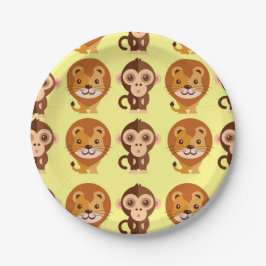 Prato De Papel Pás de Papel Amarelo para Bebê Cachorro | Sexo Neu