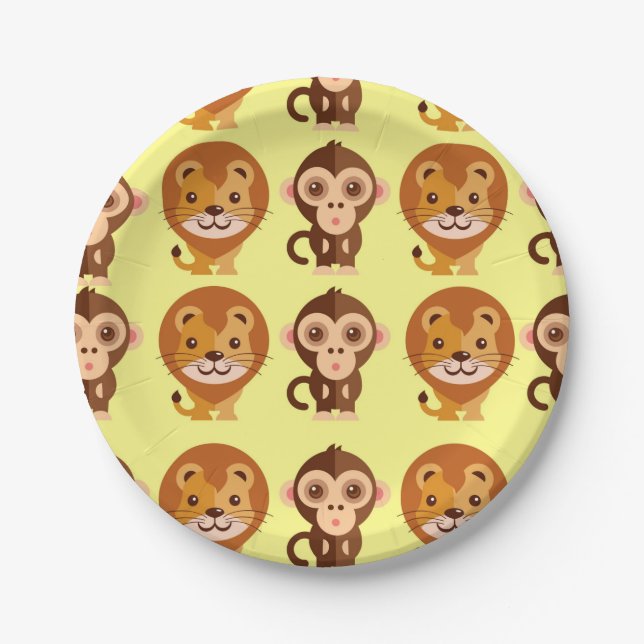 Prato De Papel Pás de Papel Amarelo para Bebê Cachorro | Sexo Neu (Frente)