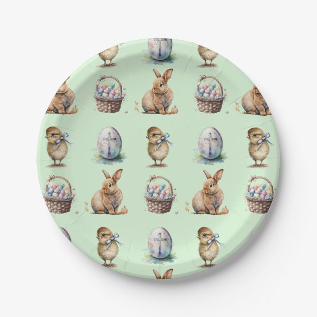 Prato De Papel Páscoa (Frente)