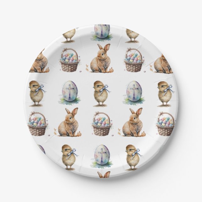 Prato De Papel Páscoa (Frente)