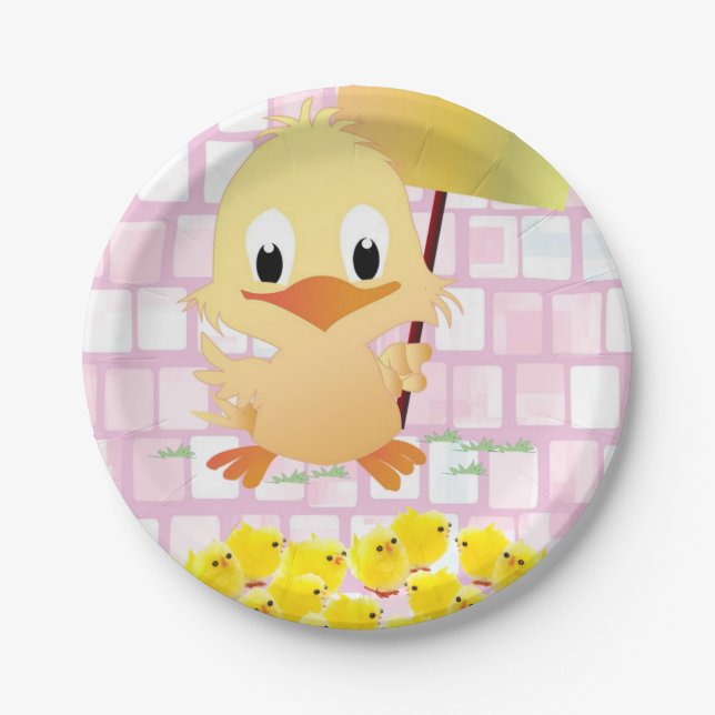 Prato De Papel Páscoa das placas de papel (Frente)