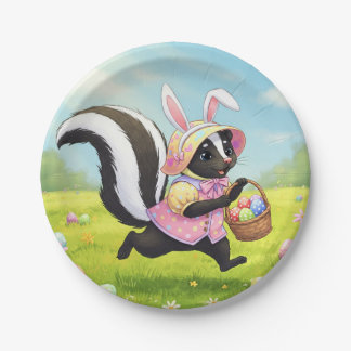 Prato De Papel Páscoa Skunk